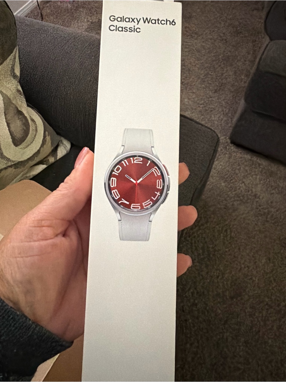 Samsung Galaxy Watch6 Classic in Red Dial with White Strap